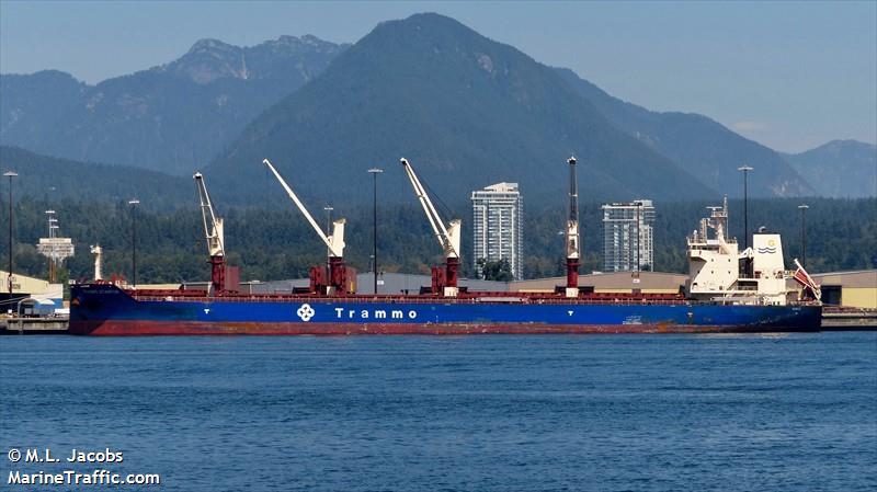 trammo stanton (Bulk Carrier) - IMO 9762871, MMSI 636017008, Call Sign D5IW3 under the flag of Liberia