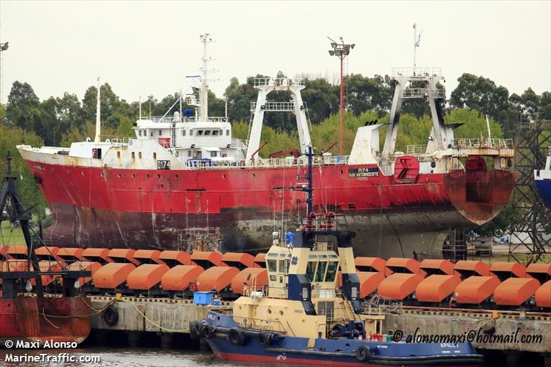 verdel (Fishing Vessel) - IMO 8512657, MMSI 701045000, Call Sign LW9866 under the flag of Argentina