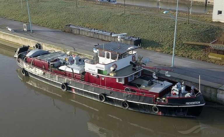freyenstein (Dredging or UW ops) - IMO , MMSI 203999358, Call Sign OED2302 under the flag of Austria