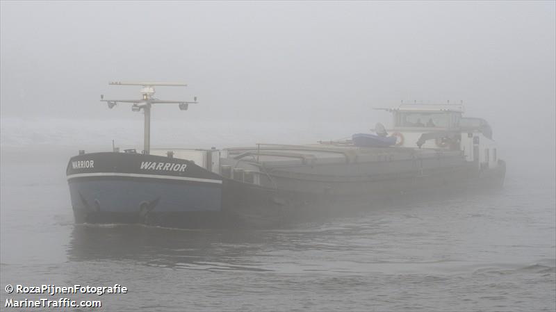 warrior (Cargo ship) - IMO , MMSI 205215590, Call Sign OT2155 under the flag of Belgium