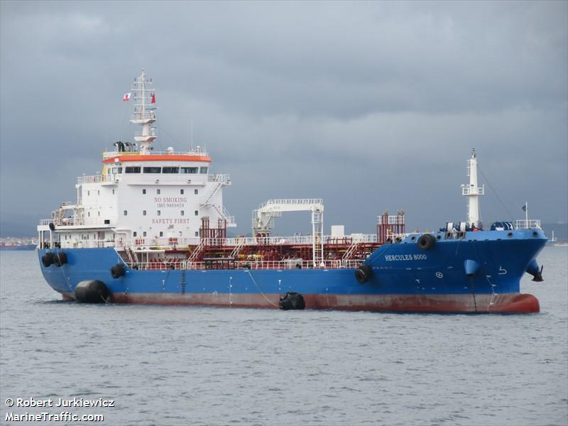 hercules 8000 (Oil Products Tanker) - IMO 9869459, MMSI 215341000, Call Sign 9HA5070 under the flag of Malta