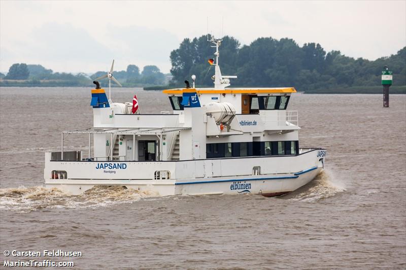 japsand (Passenger ship) - IMO , MMSI 219008124, Call Sign OVUX under the flag of Denmark