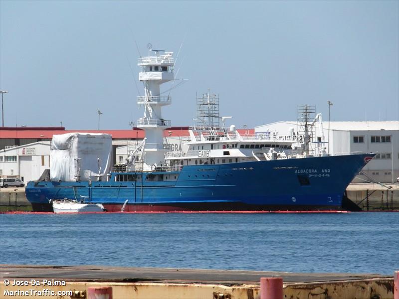 albacora uno (Fishing Vessel) - IMO 9127435, MMSI 224782000, Call Sign EAMB under the flag of Spain