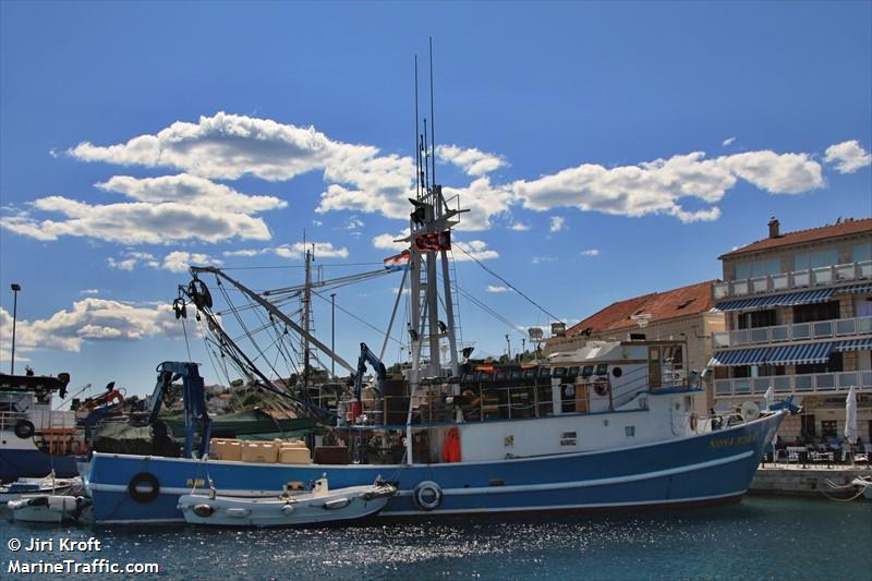 nona milka (Fishing vessel) - IMO , MMSI 238923240, Call Sign 9AA6575 under the flag of Croatia