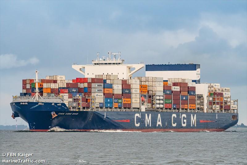 cma cgm ohio (Container Ship) - IMO 9722687, MMSI 249167000, Call Sign 9HA4132 under the flag of Malta