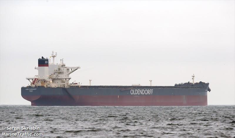 linda oldendorff (Bulk Carrier) - IMO 9691929, MMSI 255805609, Call Sign CQFH under the flag of Madeira