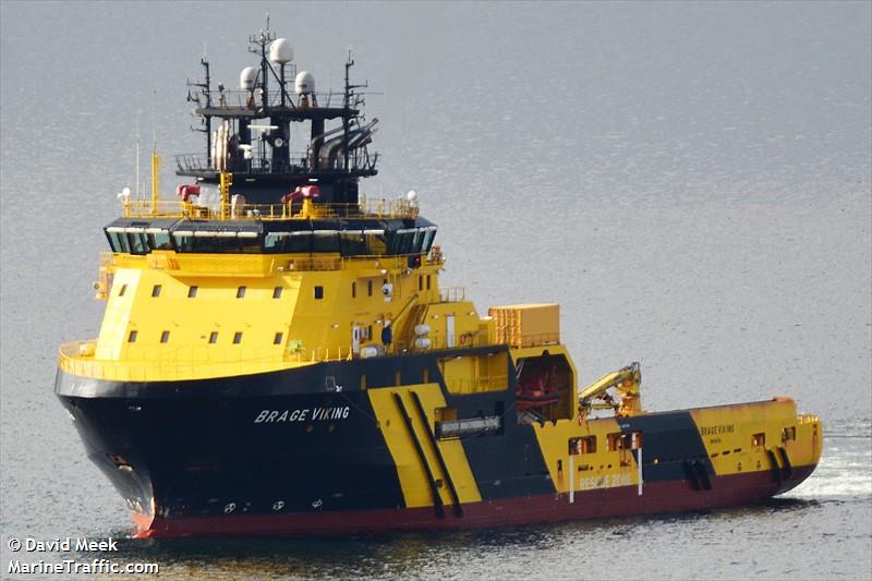 brage viking (Offshore Tug/Supply Ship) - IMO 9475791, MMSI 257050000, Call Sign LEVH under the flag of Norway