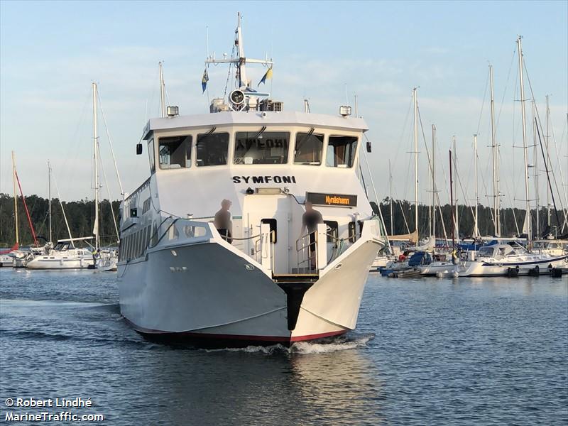 symfoni (Passenger Ship) - IMO 8634376, MMSI 265523170, Call Sign SBWH under the flag of Sweden