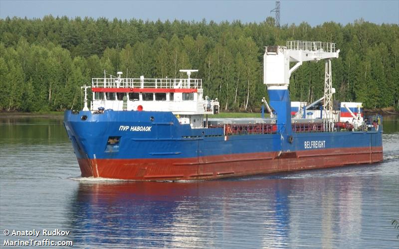pur-navolok (General Cargo Ship) - IMO 8869397, MMSI 273314480, Call Sign UBNE8 under the flag of Russia