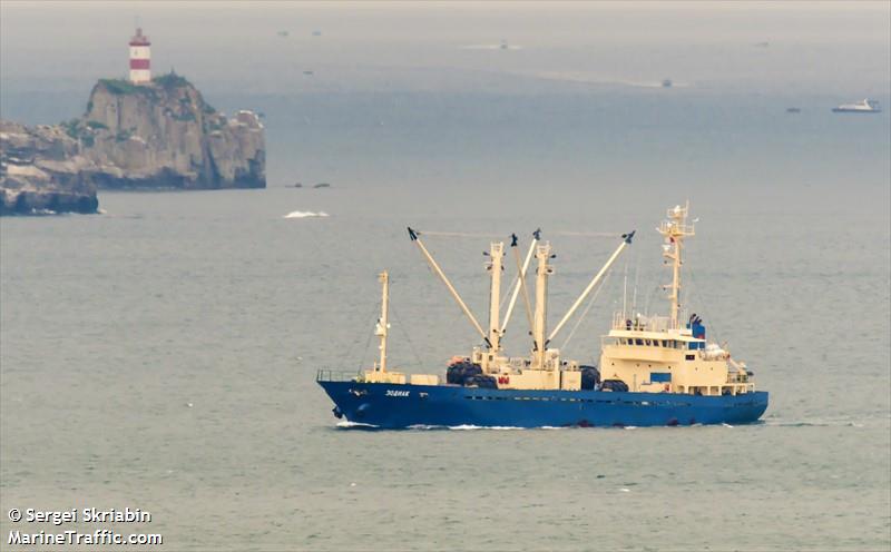 zodiak (Refrigerated Cargo Ship) - IMO 8712300, MMSI 273349630, Call Sign UBFG9 under the flag of Russia