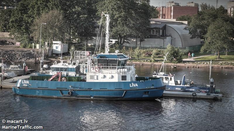 liva (Other type) - IMO , MMSI 275442000, Call Sign YL2832 under the flag of Latvia