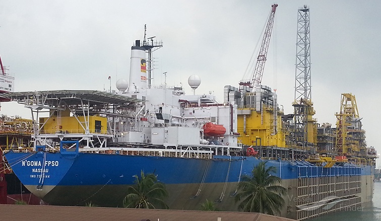 ngoma fpso (Offshore Support Vessel) - IMO 7349144, MMSI 309776000, Call Sign C6OO4 under the flag of Bahamas