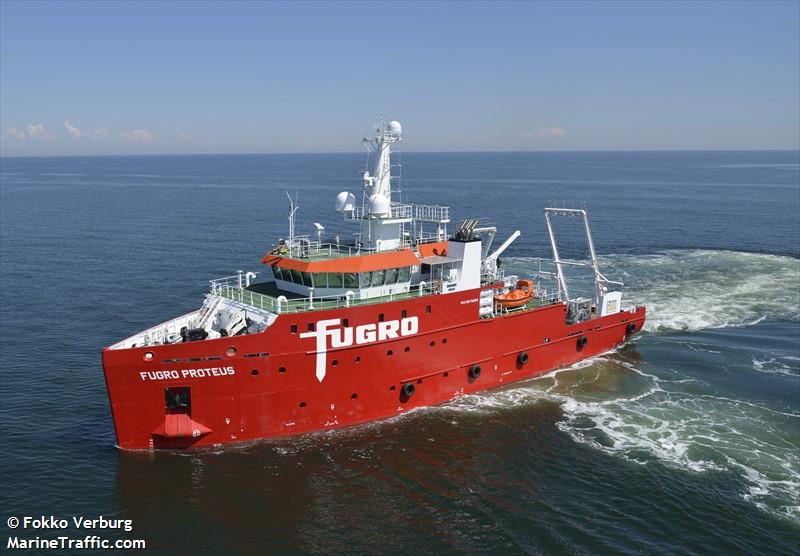 fugro proteus (Research Vessel) - IMO 9675860, MMSI 311000238, Call Sign C6BE3 under the flag of Bahamas
