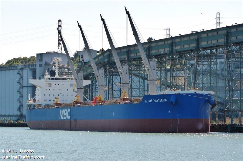 mutiara (Bulk Carrier) - IMO 9615169, MMSI 373239000, Call Sign 3FGC7 under the flag of Panama