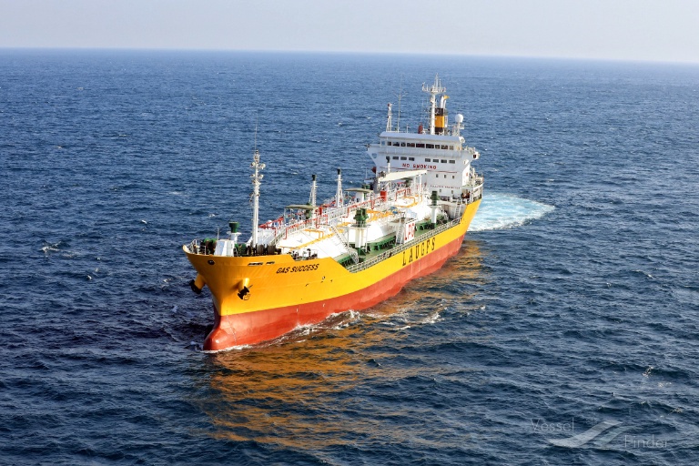 gas success (LPG Tanker) - IMO 9148609, MMSI 417222406, Call Sign 4RDX under the flag of Sri Lanka