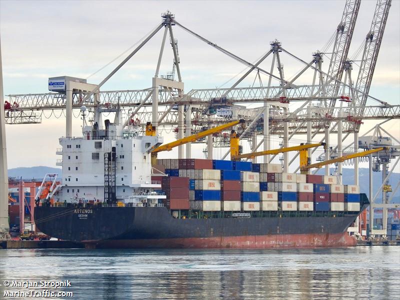 artenos (Container Ship) - IMO 9283021, MMSI 422039200, Call Sign EPBZ6 under the flag of Iran
