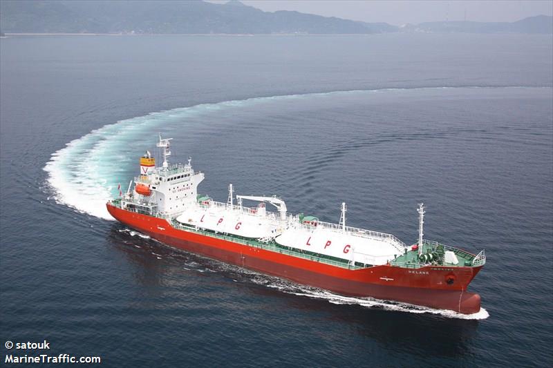 helane (LPG Tanker) - IMO 9448865, MMSI 477541300, Call Sign VRFC5 under the flag of Hong Kong
