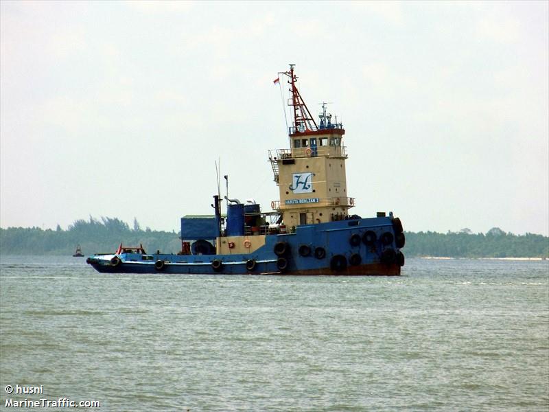 tb.harita berlian 1 (Pusher Tug) - IMO 7331379, MMSI 525016603, Call Sign YD 3626 under the flag of Indonesia