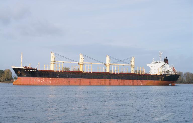 gladiator (Bulk Carrier) - IMO 9445033, MMSI 538003004, Call Sign V7NR2 under the flag of Marshall Islands