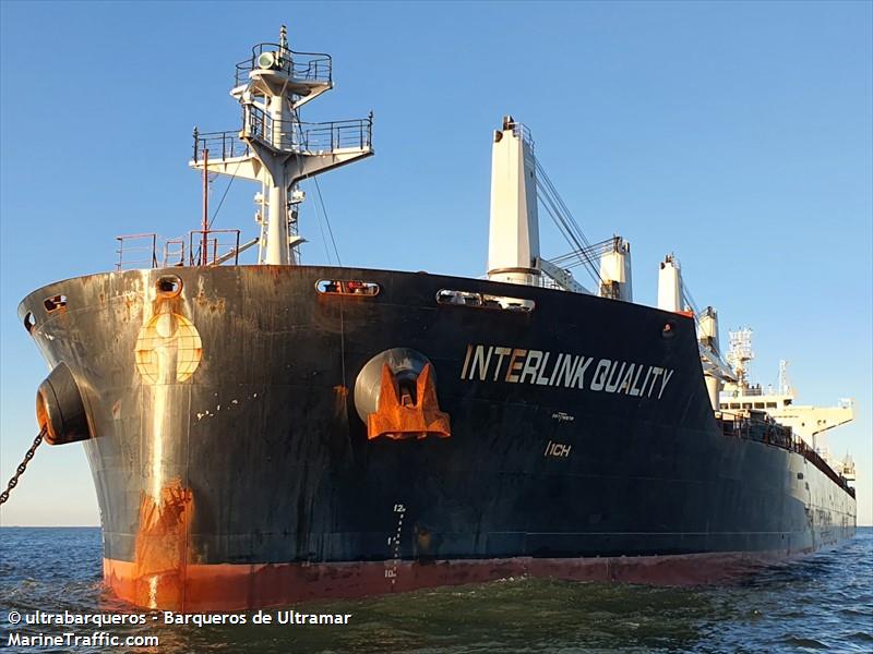 interlink quality (Bulk Carrier) - IMO 9714783, MMSI 538005708, Call Sign V7GF7 under the flag of Marshall Islands
