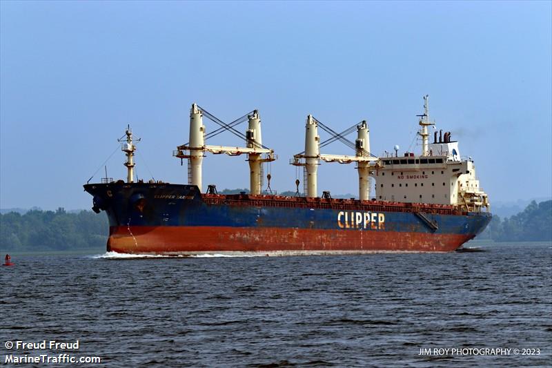 clipper tarpon (Bulk Carrier) - IMO 9406099, MMSI 538007582, Call Sign V7VI2 under the flag of Marshall Islands