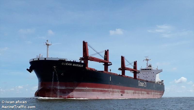 ocean makmur (Bulk Carrier) - IMO 9767077, MMSI 563021300, Call Sign 9V5375 under the flag of Singapore