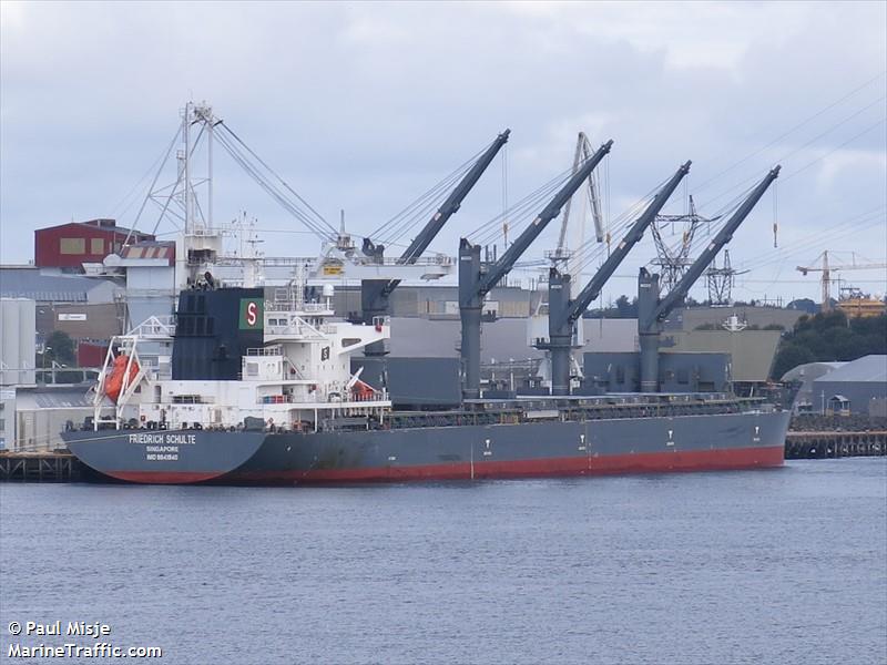 friedrich schulte (Bulk Carrier) - IMO 9841940, MMSI 563073100, Call Sign 9V6062 under the flag of Singapore