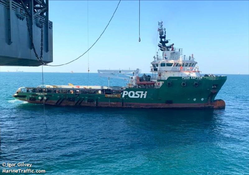 posh raptor (Offshore Tug/Supply Ship) - IMO 9728045, MMSI 566257000, Call Sign 9V2893 under the flag of Singapore
