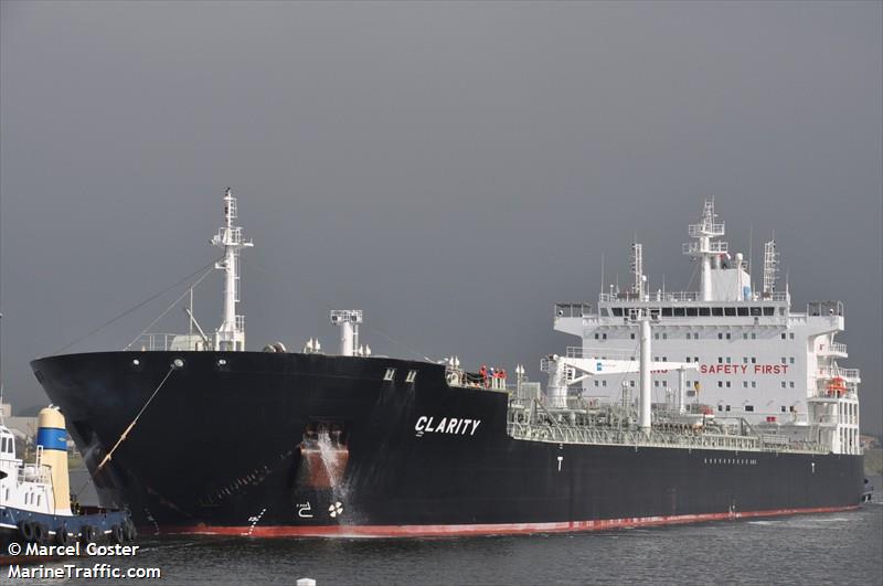 clarity (Chemical/Oil Products Tanker) - IMO 9416381, MMSI 636014494, Call Sign A8UH6 under the flag of Liberia