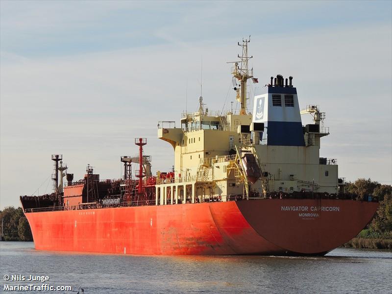 navigator capricorn (LPG Tanker) - IMO 9403774, MMSI 636015939, Call Sign D5DP5 under the flag of Liberia