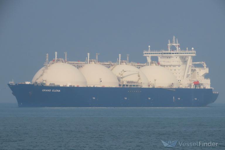 grand elena (LNG Tanker) - IMO 9332054, MMSI 209407000, Call Sign C4YF2 under the flag of Cyprus