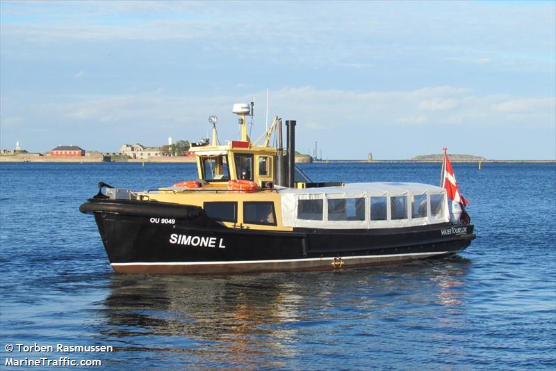 simone l (Passenger ship) - IMO , MMSI 219005139, Call Sign OU9049 under the flag of Denmark