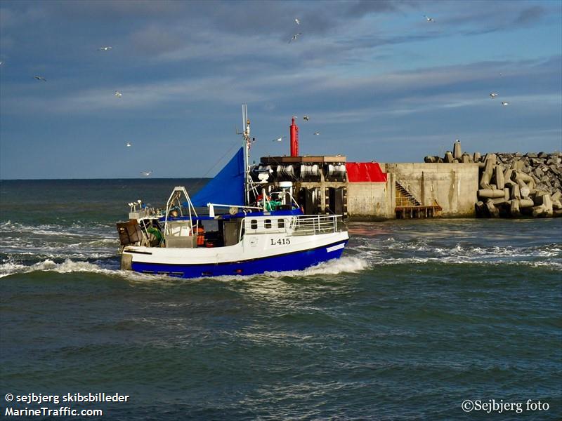 rosa-gry (Fishing vessel) - IMO , MMSI 219010207, Call Sign OU8232 under the flag of Denmark