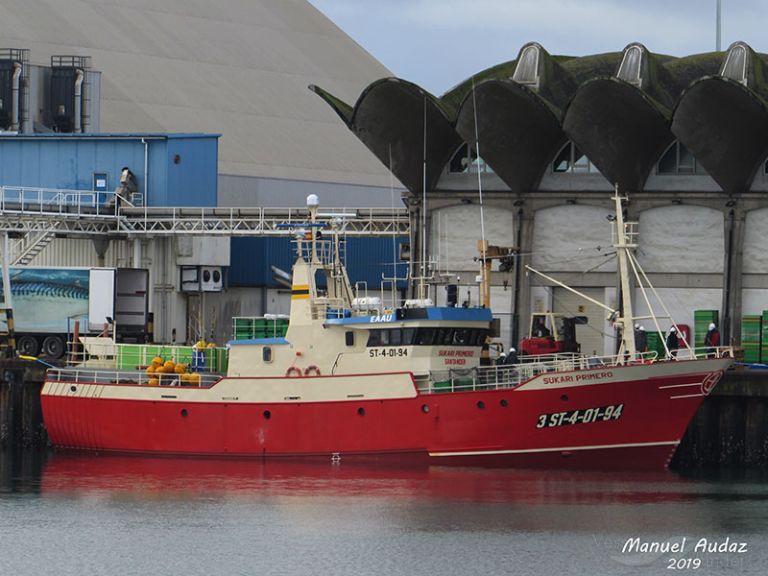 sukari primero (Fishing Vessel) - IMO 9106003, MMSI 224052970, Call Sign EAAU under the flag of Spain