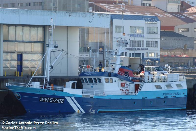 siempre perla (Fishing Vessel) - IMO 9266736, MMSI 224069960 under the flag of Spain