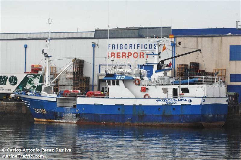 virxen da blanca (Fishing vessel) - IMO , MMSI 224071000, Call Sign EBVQ under the flag of Spain