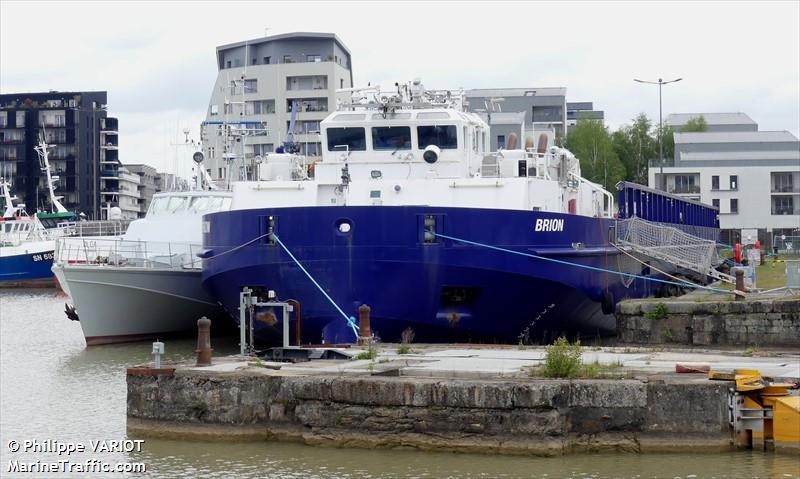 brion (Ro-Ro Cargo Ship) - IMO 9319478, MMSI 228194800, Call Sign FMBD under the flag of France