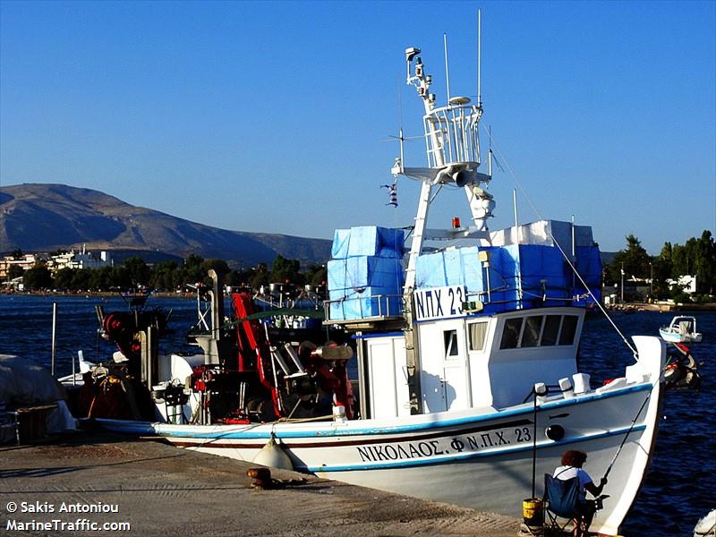 nikolaos f. (Fishing vessel) - IMO , MMSI 239174000, Call Sign SW3285 under the flag of Greece