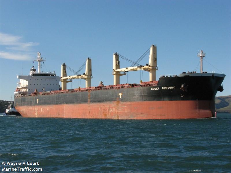 ocean century (Bulk Carrier) - IMO 9485033, MMSI 248162000, Call Sign 9HA4542 under the flag of Malta