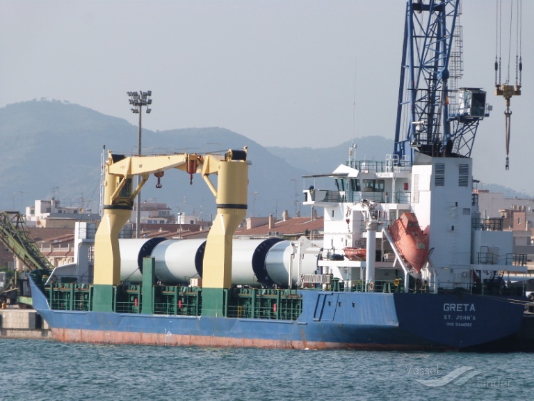 greta (General Cargo Ship) - IMO 9344382, MMSI 305155000, Call Sign V2CZ5 under the flag of Antigua & Barbuda