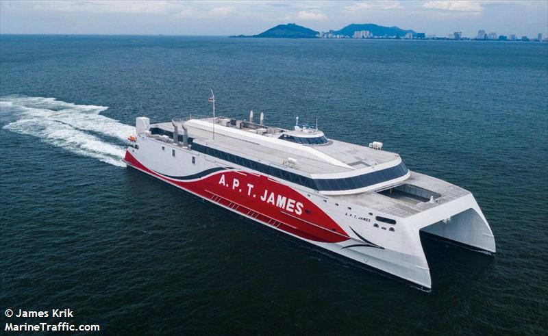 a.p.t. james (Passenger/Ro-Ro Cargo Ship) - IMO 9877717, MMSI 362254000, Call Sign 9YNM under the flag of Trinidad & Tobago