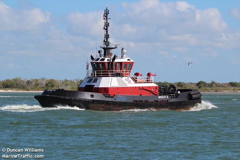 wesley a (Tug) - IMO 9097628, MMSI 367325130, Call Sign WDE2433 under the flag of United States (USA)