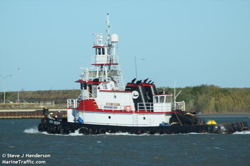 miss becky (Tug) - IMO 8987307, MMSI 367430810, Call Sign WDF2693 under the flag of United States (USA)