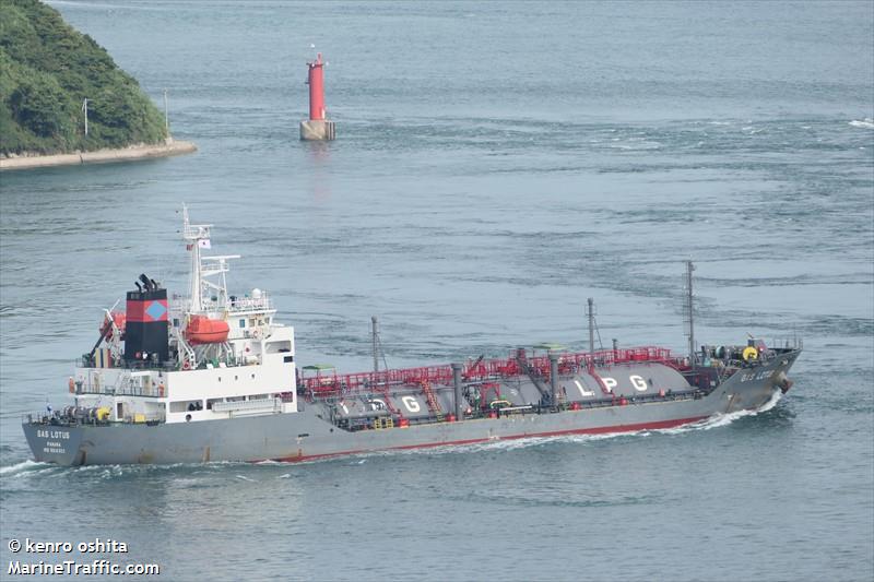 gas lotus (LPG Tanker) - IMO 9514303, MMSI 374728000, Call Sign 3FIA6 under the flag of Panama