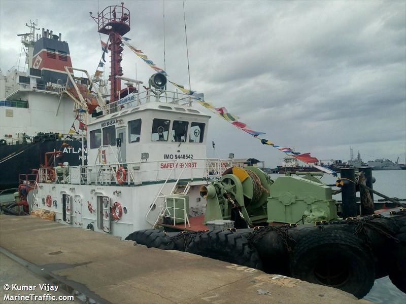 ocean fame (Tug) - IMO 9448542, MMSI 419000122, Call Sign AVFR under the flag of India