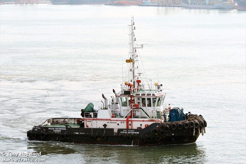 ocean enterprise (Tug) - IMO 9640932, MMSI 419000594, Call Sign AVVD under the flag of India