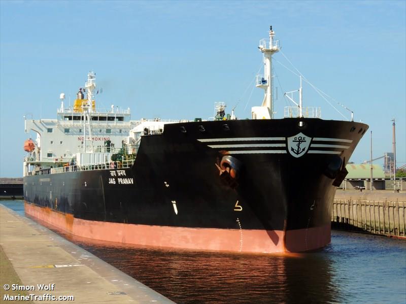 jag pranav (Oil Products Tanker) - IMO 9281932, MMSI 419000849, Call Sign AWEX under the flag of India