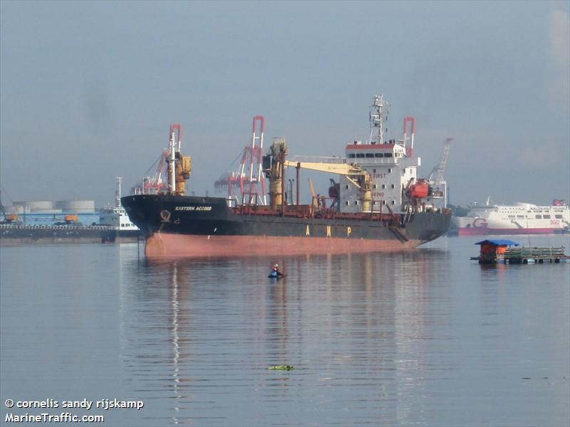 eastern accord (General Cargo Ship) - IMO 9516557, MMSI 477173300, Call Sign VRES6 under the flag of Hong Kong