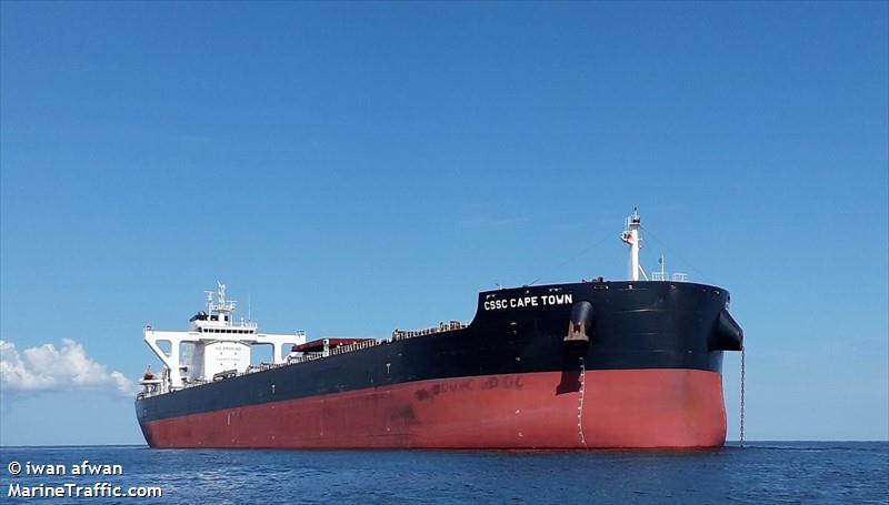 cssc cape town (Bulk Carrier) - IMO 9853888, MMSI 477591300, Call Sign VRTH8 under the flag of Hong Kong