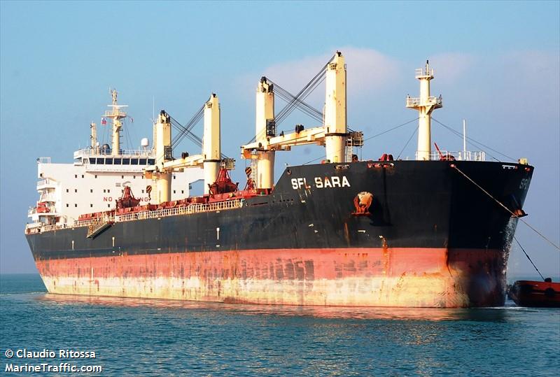 sfl sara (Bulk Carrier) - IMO 9539834, MMSI 477866600, Call Sign VRHZ6 under the flag of Hong Kong